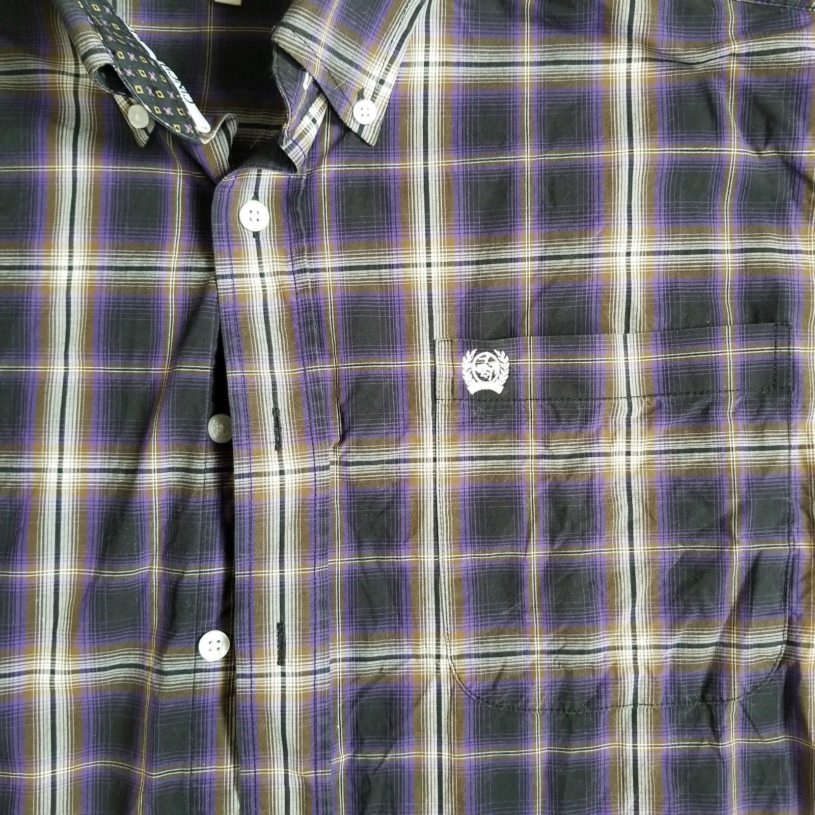 CINCH Cinch Small Purple Plaid Long Sleeve Button Down Size US S / EU 44-46 / 1 - 8 Thumbnail