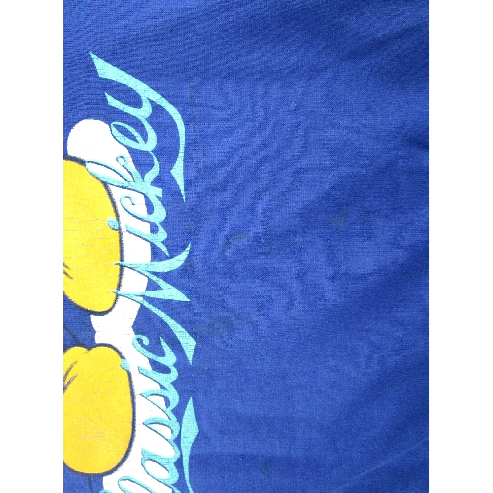 Disney VTG Mickey Mouse Beach Classic Pullover Crewneck Sweatshirt Disney Men L Blue 90s 80s Graphic Print Sports Hooded Size US L / EU 52-54 / 3 - 7 Thumbnail