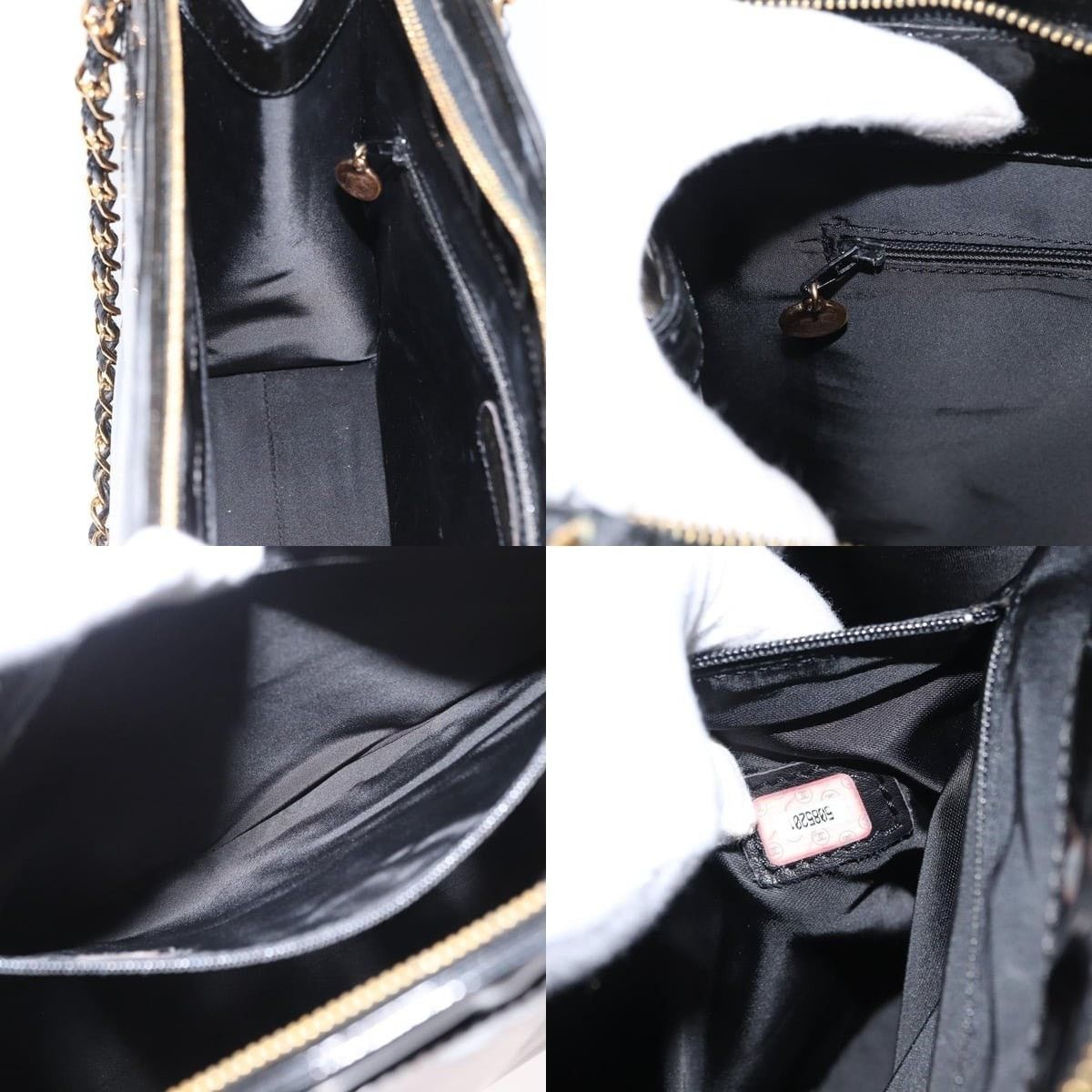 Chanel Chanel Chain Shoulder Bag Patent Leather Black CC Size ONE SIZE - 7 Thumbnail