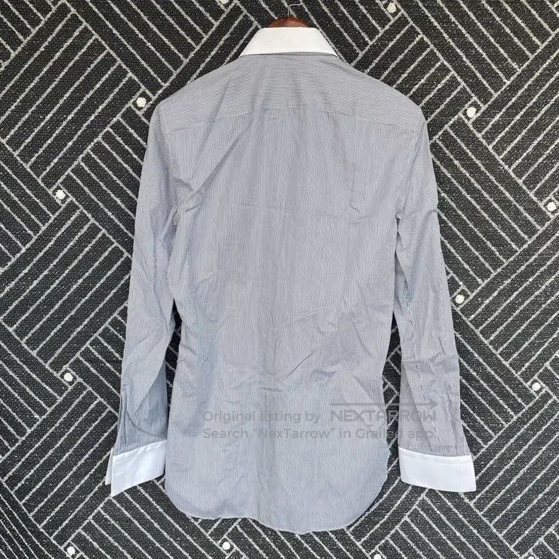 Fendi Fendi size 37 Striped Collar Long Sleeve Shirt for Men, Gre Size US XXS / EU 40 - 2 Thumbnail