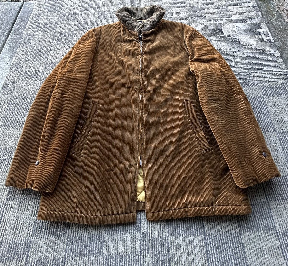 Vintage Vintage 1960’s Master Jac Brown Corduroy Coat Jacket Size US XL / EU 56 / 4 - 1 Thumbnail