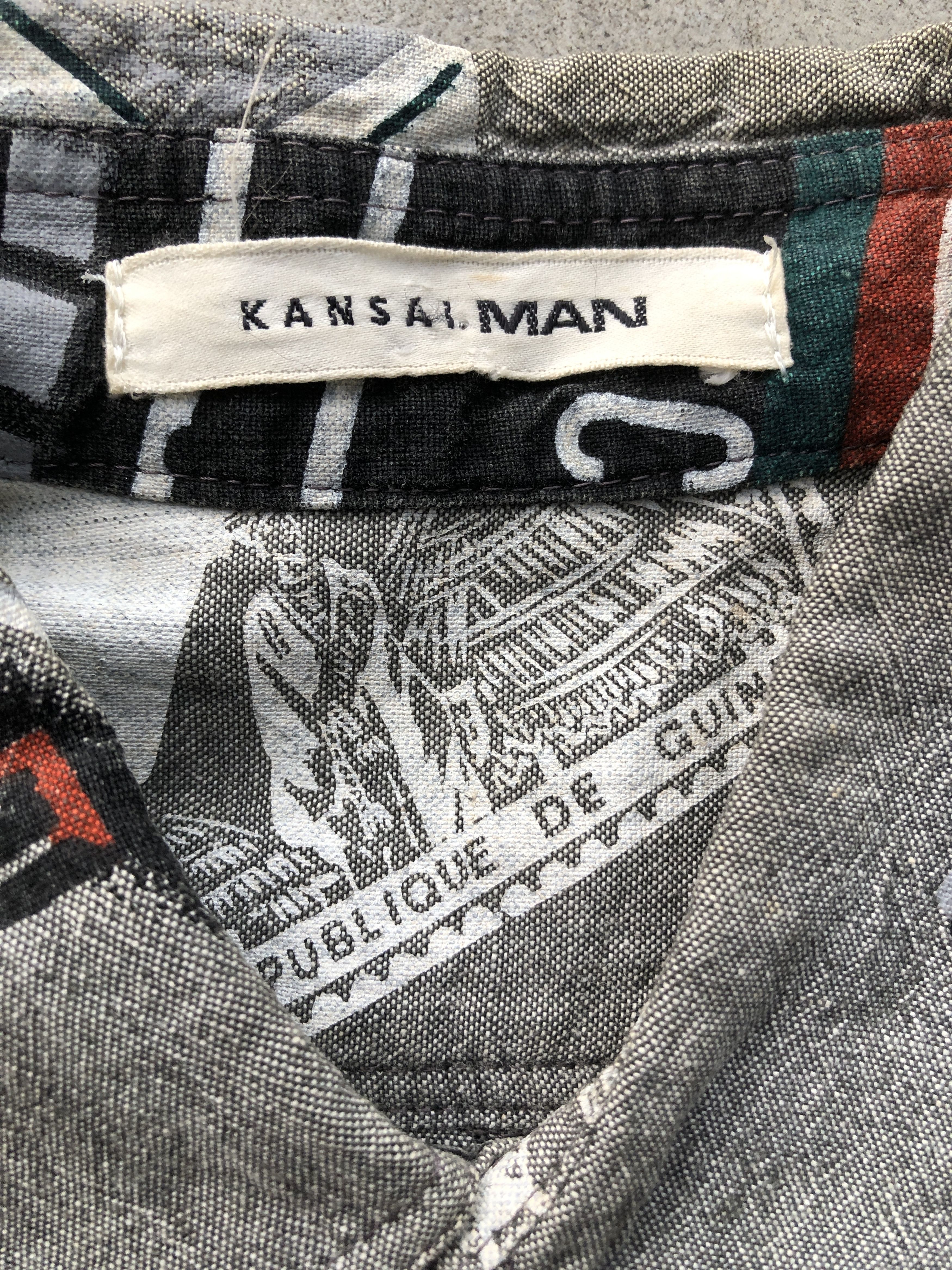 Kansai Yamamoto Kansai Man Graphic Printed Art Long Sleeve Shirt Size US L / EU 52-54 / 3 - 6 Thumbnail
