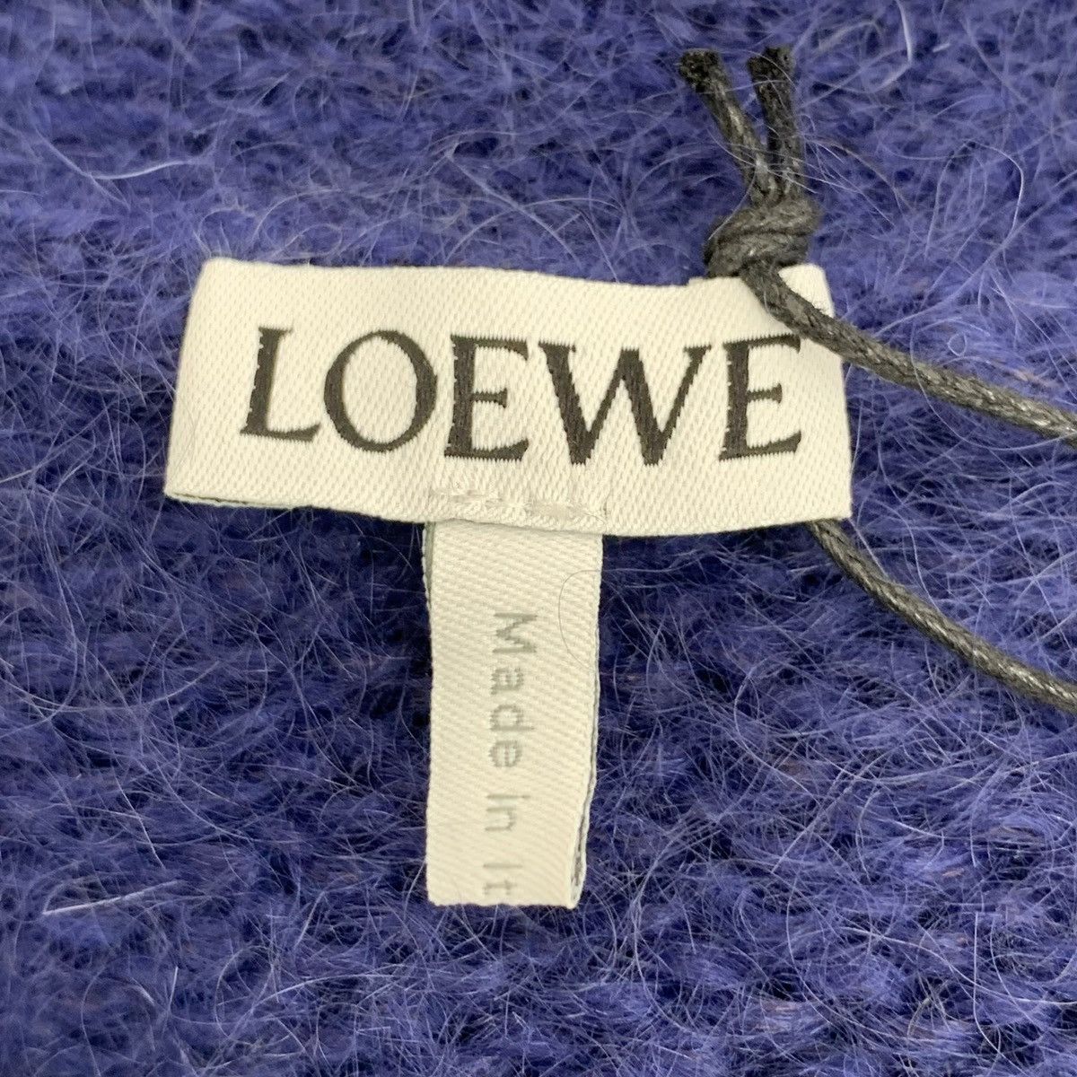 Loewe Loewe Dark Blue Polar Bear Mohair V-neck Knit Cardigan K26WX Size M / US 6-8 / IT 42-44 - 6 Thumbnail