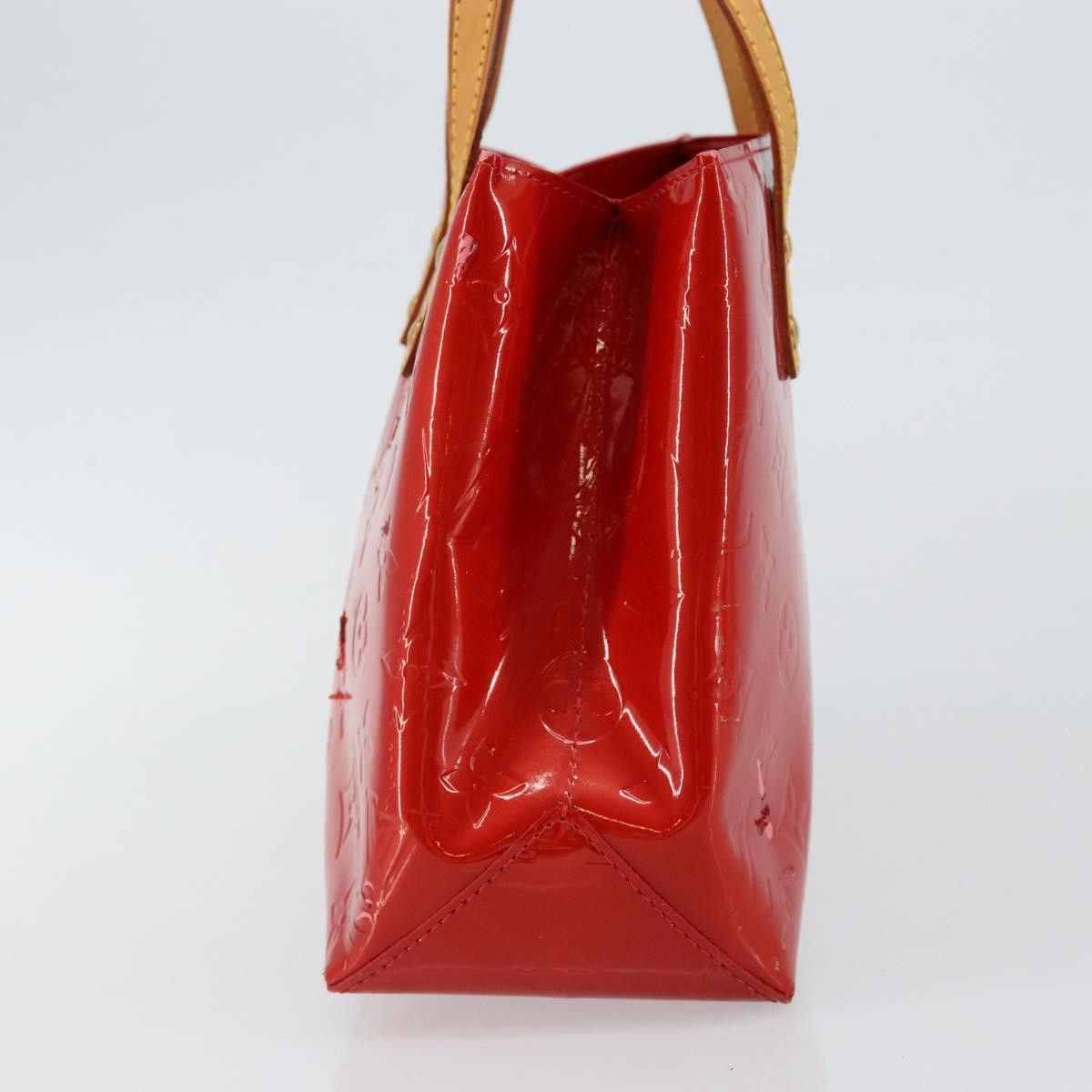 Louis Vuitton LOUIS VUITTON Monogram Vernis Reade PM Hand Bag Red Rouge Size ONE SIZE - 5 Thumbnail
