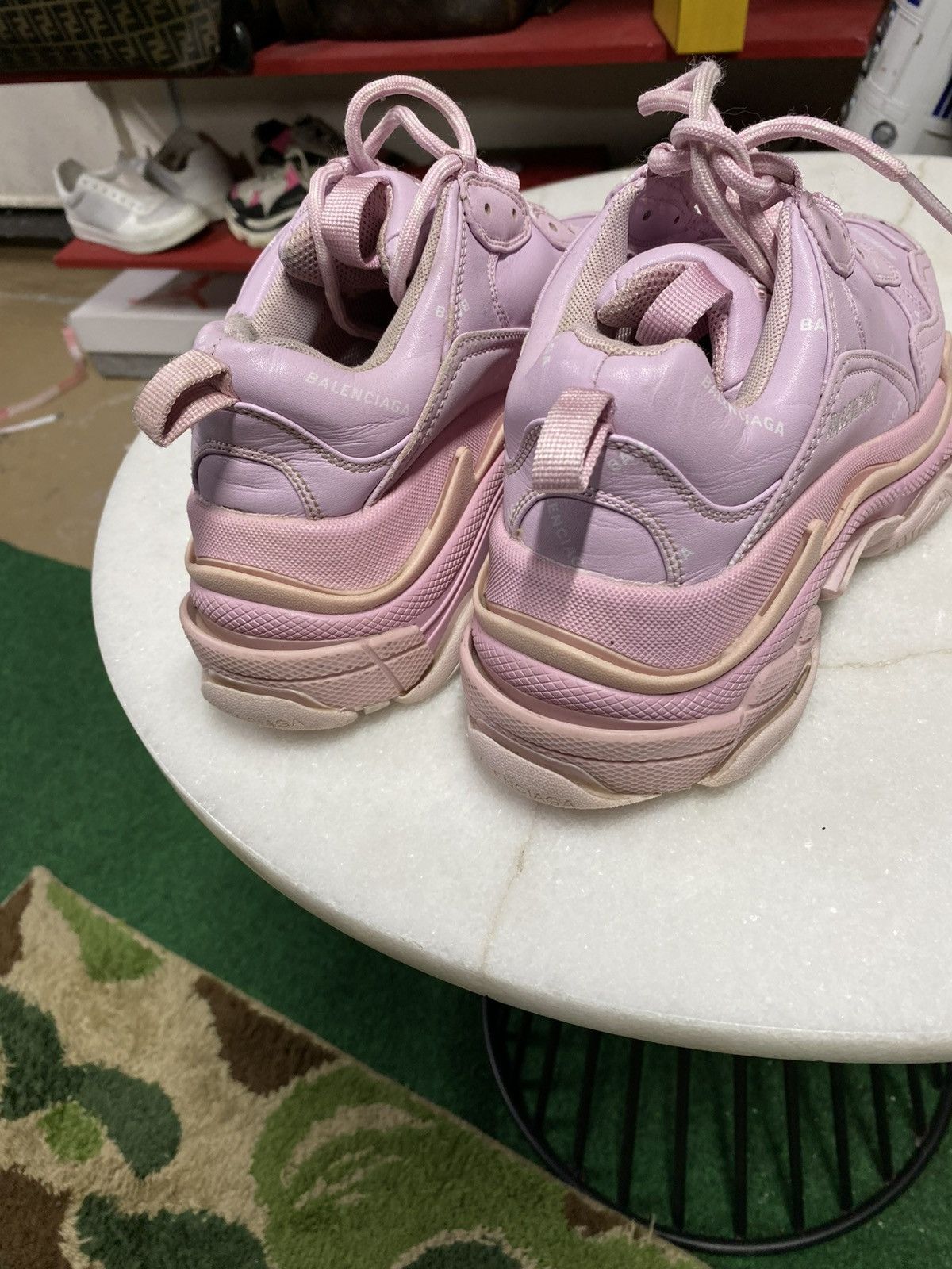 Balenciaga Balenciaga Triple S pink Logo Sneakers Size 6 Size US 6 / IT 36 - 4 Thumbnail