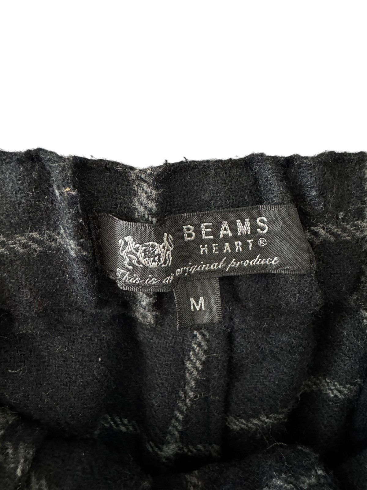 Beams Plus Vintage BEAMS Hearts Pants Wool Checkered 1990s Size US 34 / EU 50 - 7 Thumbnail