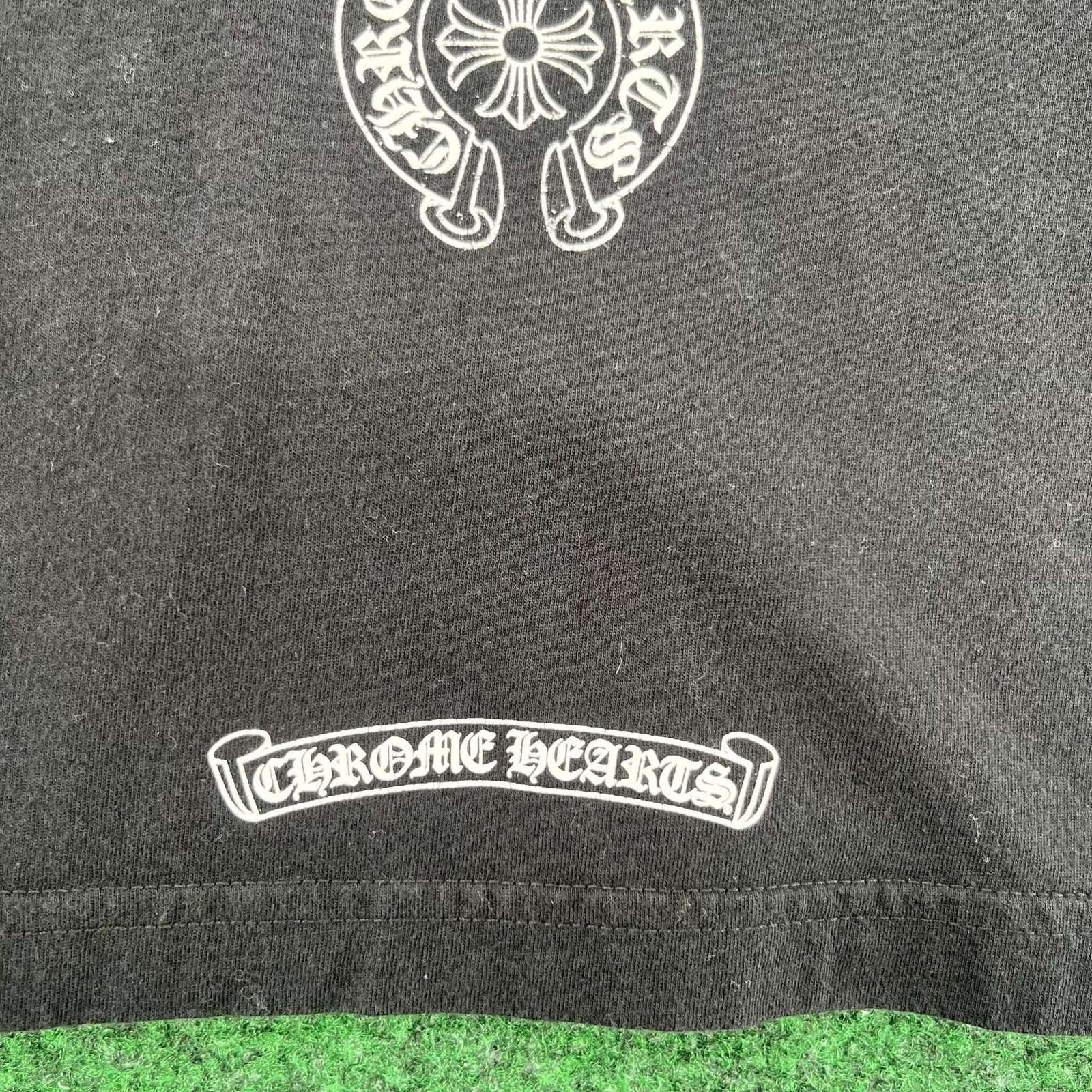 Chrome Hearts Chrome Hearts Horseshoe Tee Large Black Used L Size US L / EU 52-54 / 3 - 11 Thumbnail