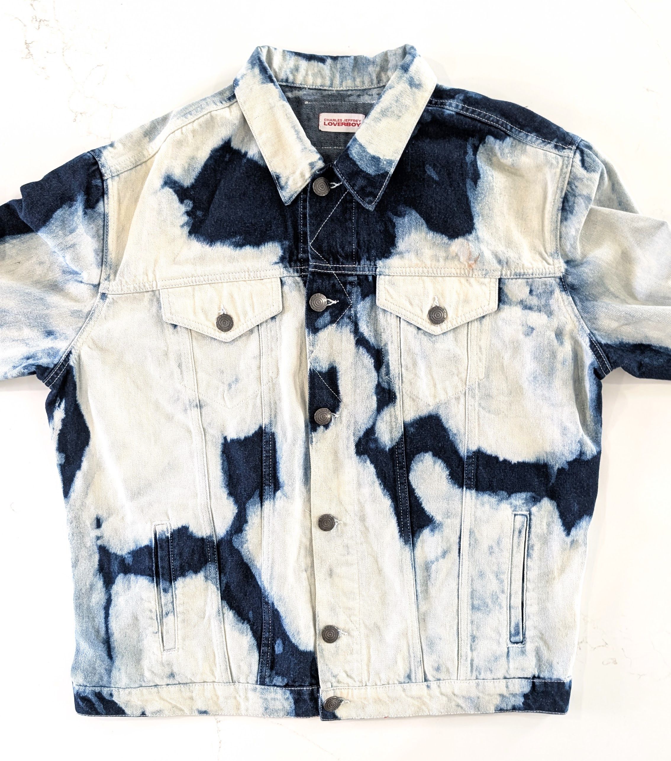 Charles Jeffrey LOVERBOY Charles Jeffrey Loverboy AW24 Bleached Denim Jacket Size US M / EU 48-50 / 2 - 3 Thumbnail