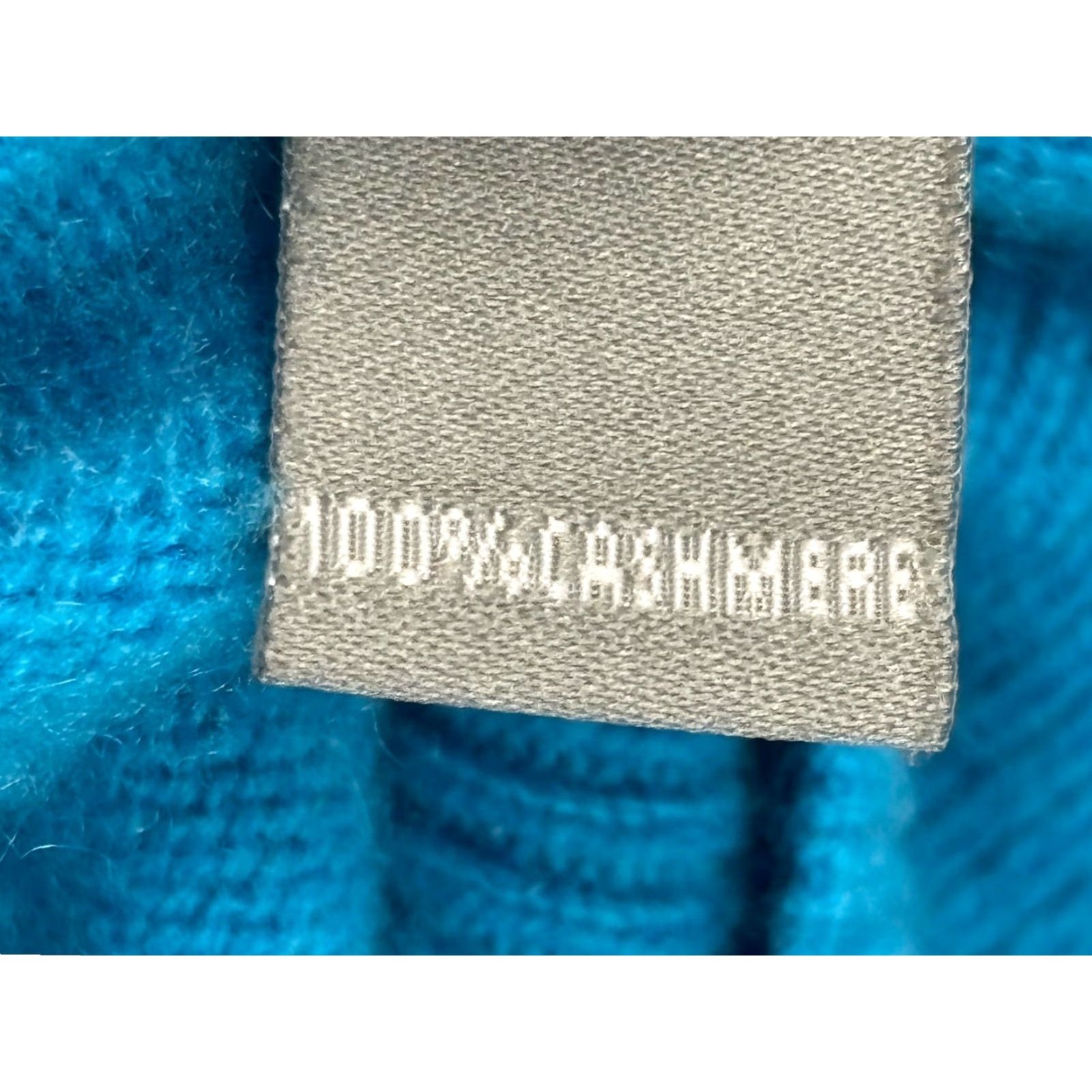 Neiman Marcus Neiman Marcus 100% Cashmere Sweater Womens M Aqua Blue Relaxed Fit Quiet Luxury Pullover Dolman Sleeve Short Sleeve Boxy Classic Size M / US 6-8 / IT 42-44 - 8 Thumbnail