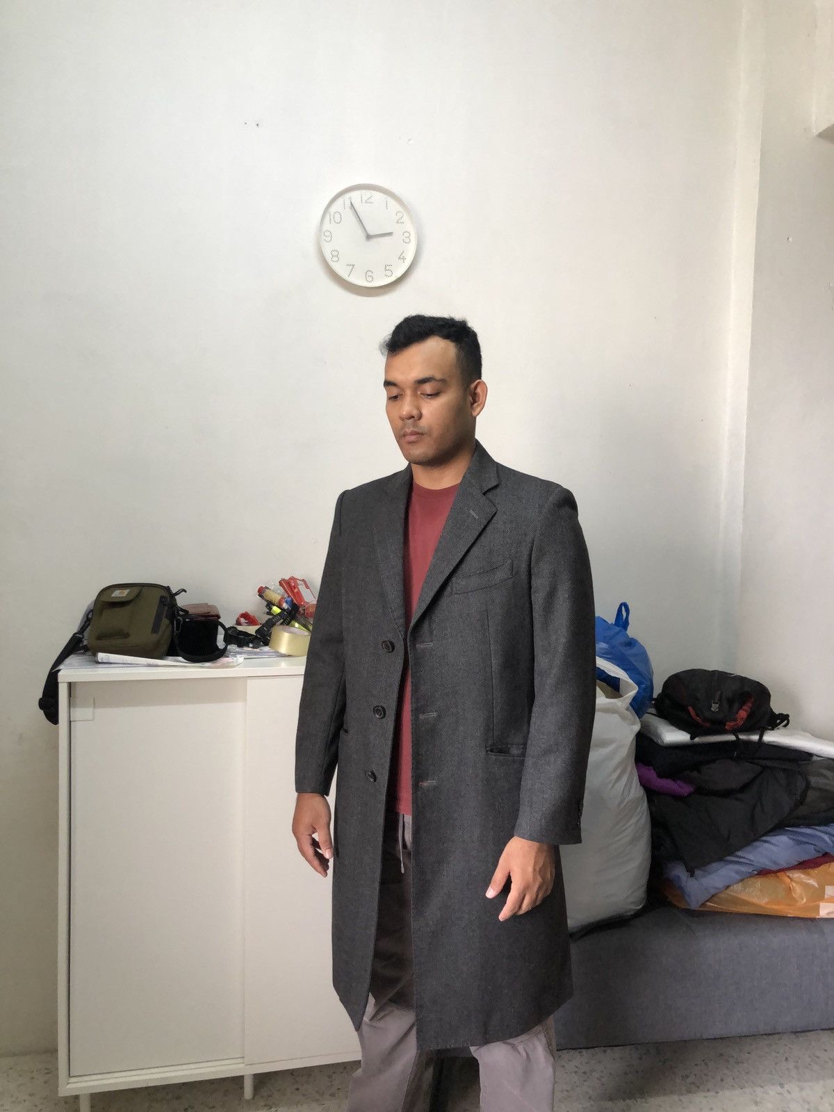 Luxurys❗️Loro Piana x Le Chic Single Breasted Wool Long Coat