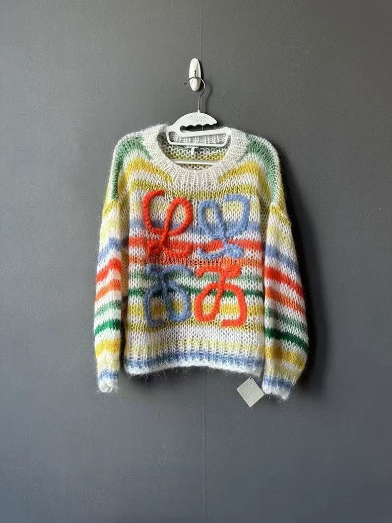 LOEWE Striped mohair sweater