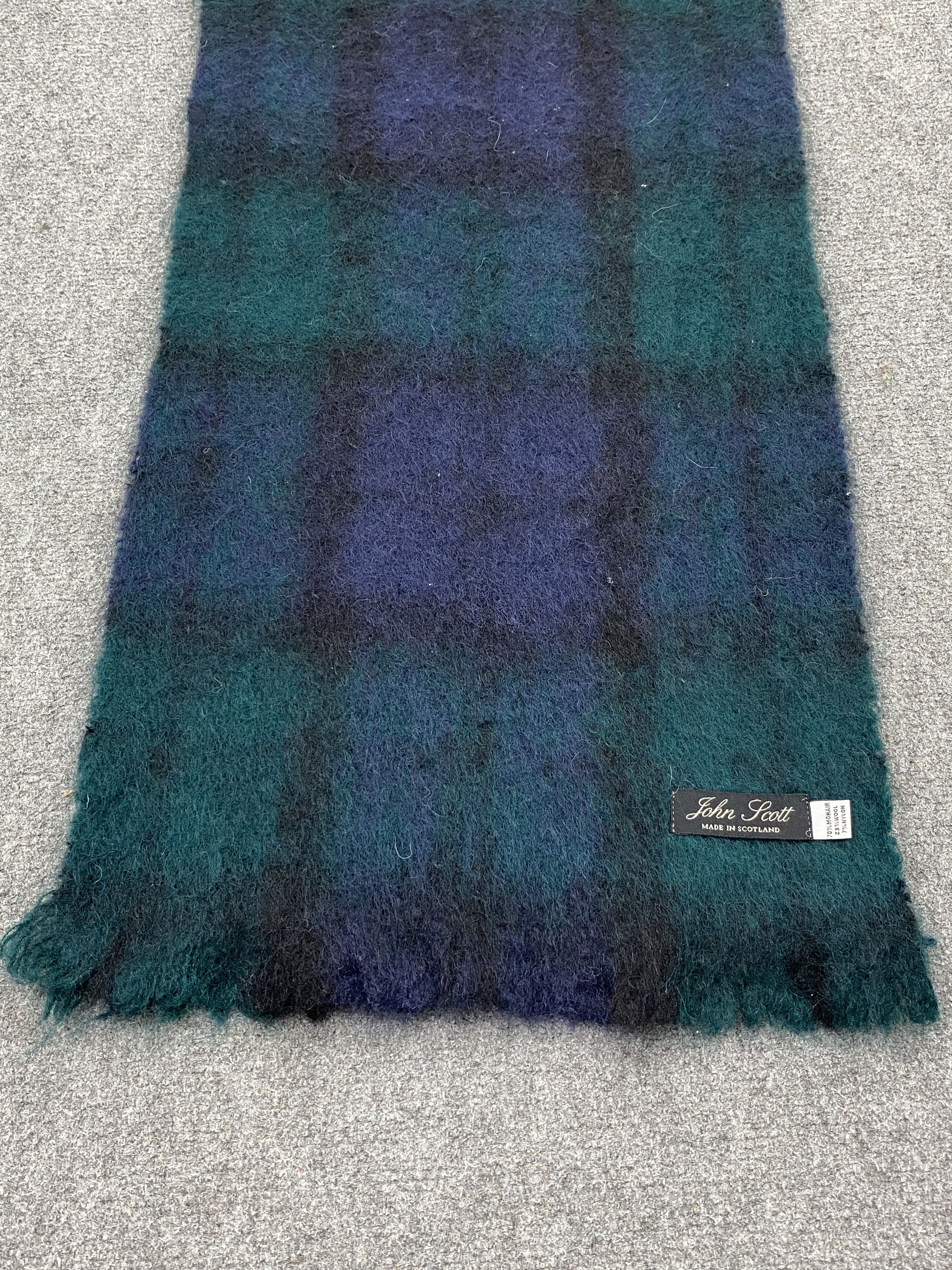Vintage John Scott Mohair Scarf / Muffler / Neckwear -SC0038 Size ONE SIZE - 3 Thumbnail