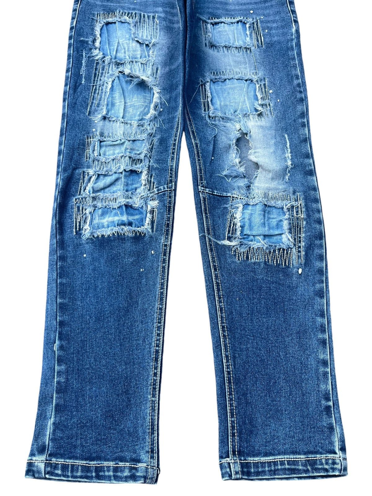 Japanese Brand Vintage Japanese Brand Barracuda Distressed Skinny Jeans Size US 29 - 5 Thumbnail