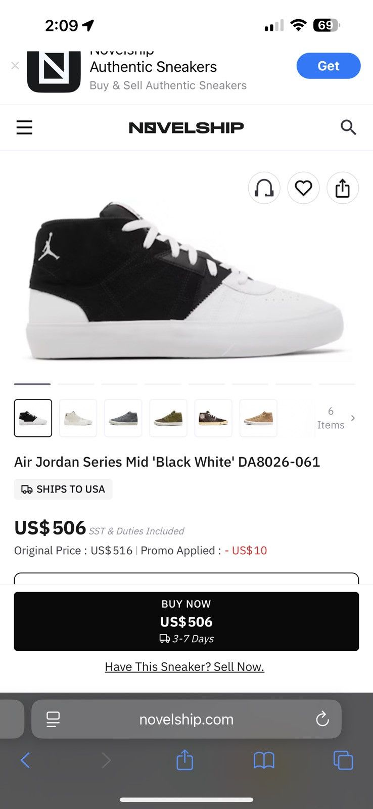 Jordan Brand Jordan Series Mid Black / White Size US 11 / EU 44 - 7 Thumbnail