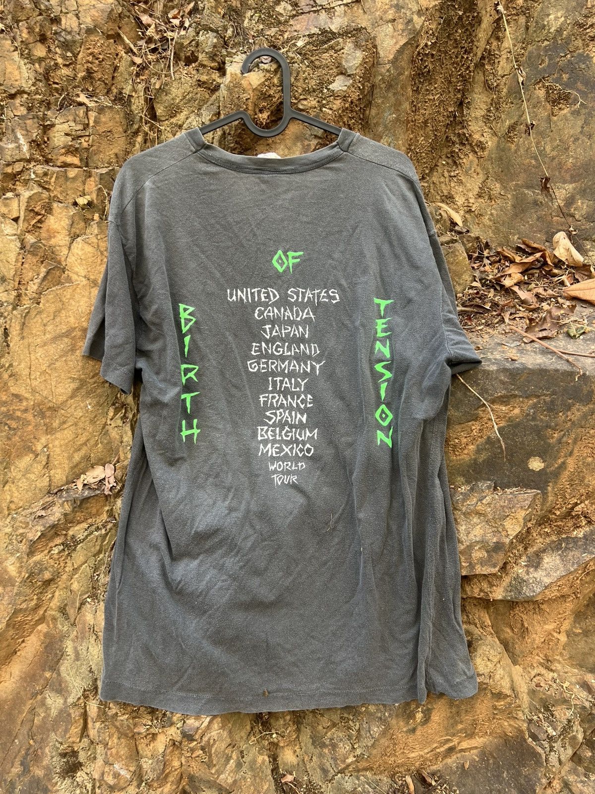 Band Tees vintage 1990 OverKill "Birth of Tension" Tour shirt Size US XL / EU 56 / 4 - 2 Thumbnail