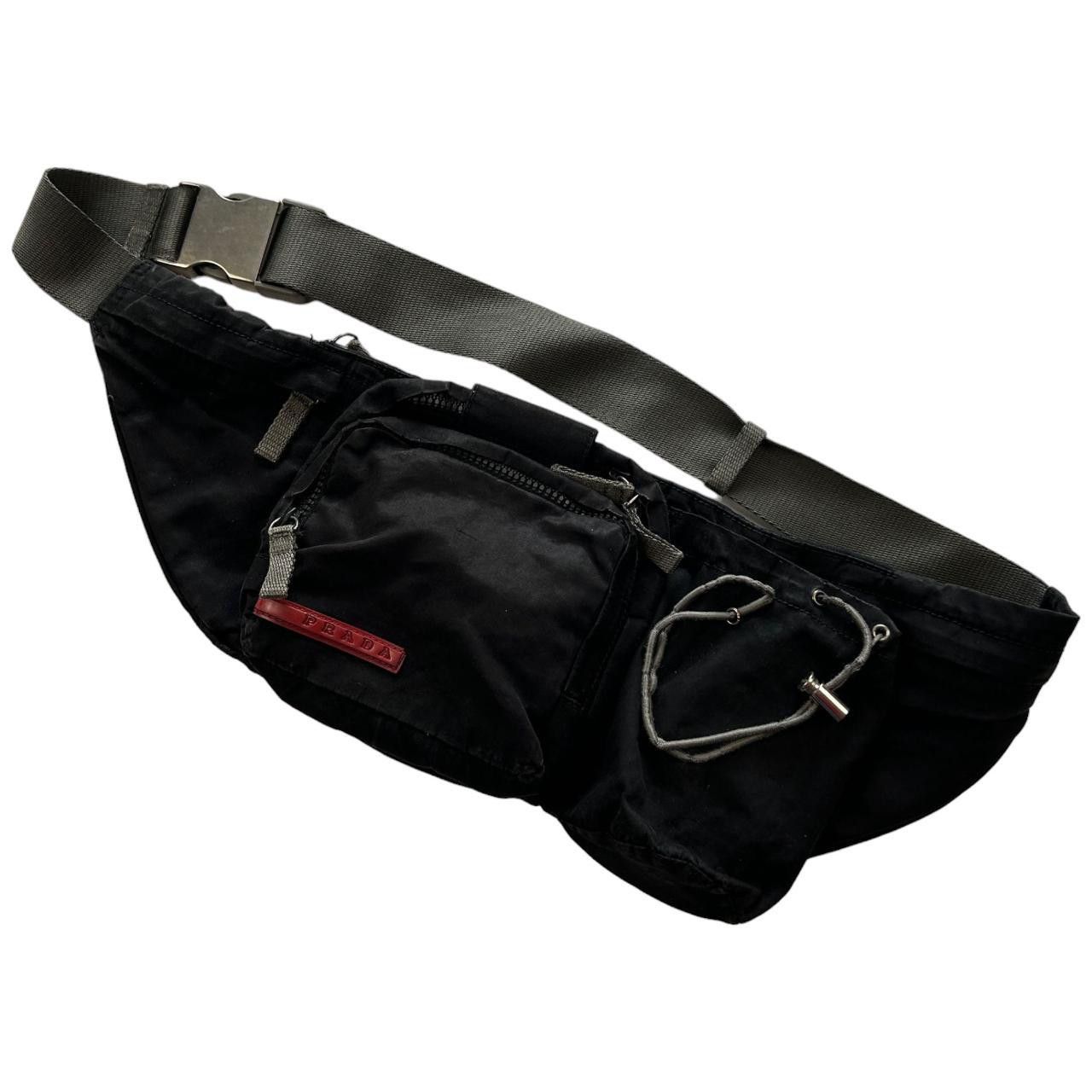 image of Vintage Prada Side Bag / Bum Bag in Black, Men's