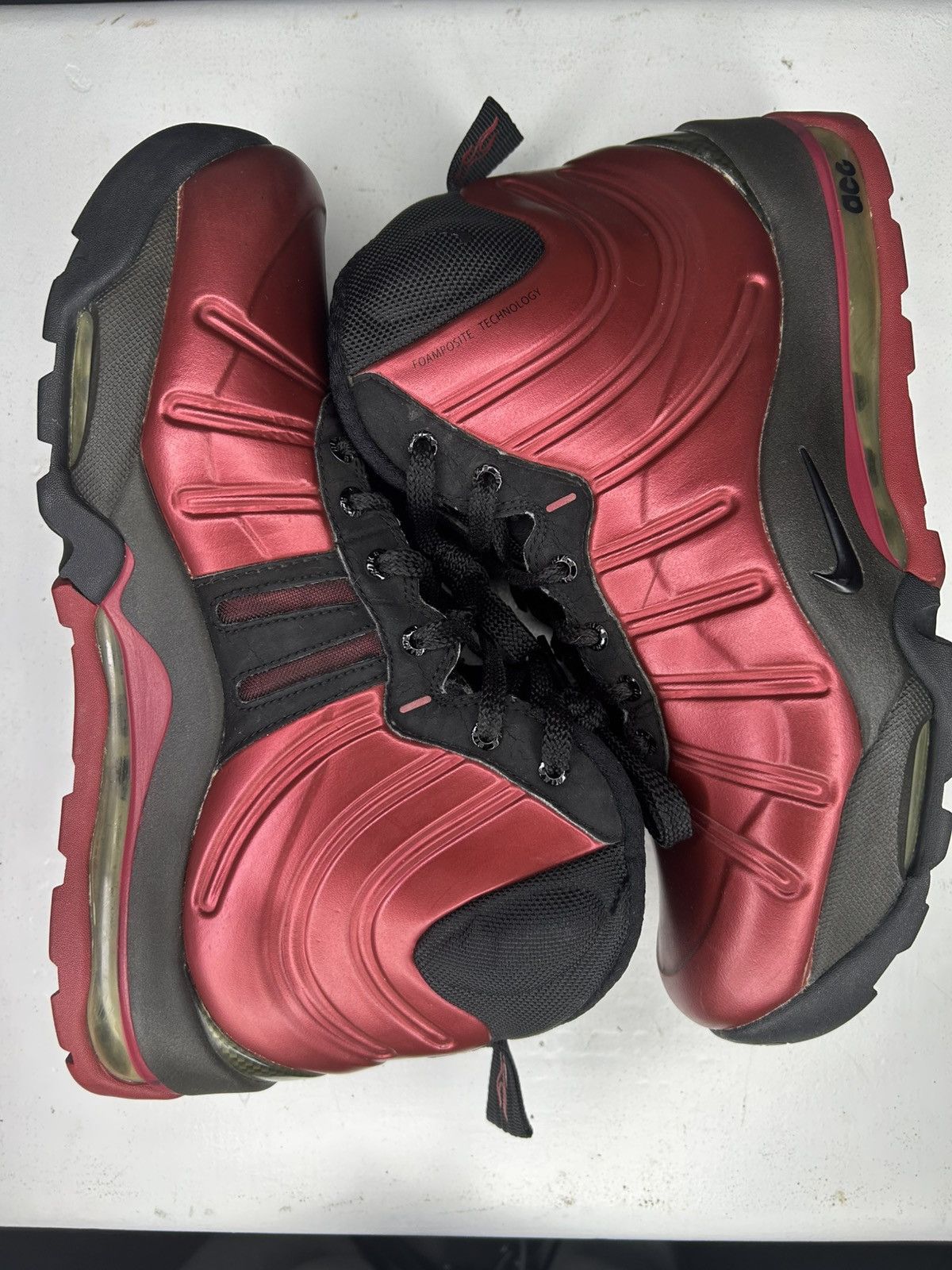 Nike Size 8 - Nike Men’s Air Foamposite ACG Red - Size US 8 / EU 41 - 7 Thumbnail