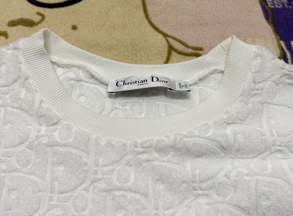 Dior CHRISTIAN DIOR White Terry Italy Shirt Size US S / EU 44-46 / 1 - 5 Thumbnail