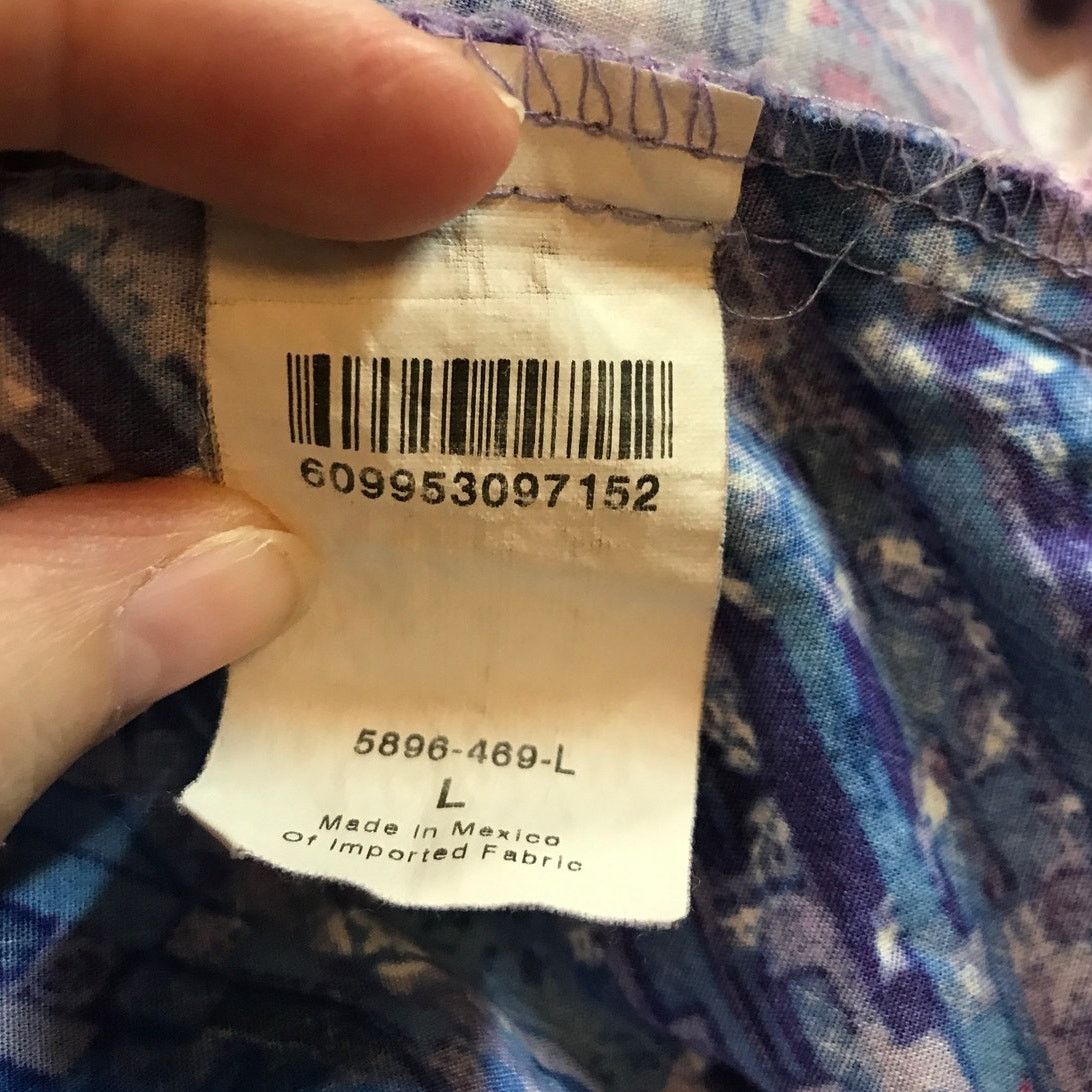 Other BIO Tie Dye V-Neck Short Sleeve Pockets Scrub Top L Size L / US 10 / IT 46 - 5 Thumbnail