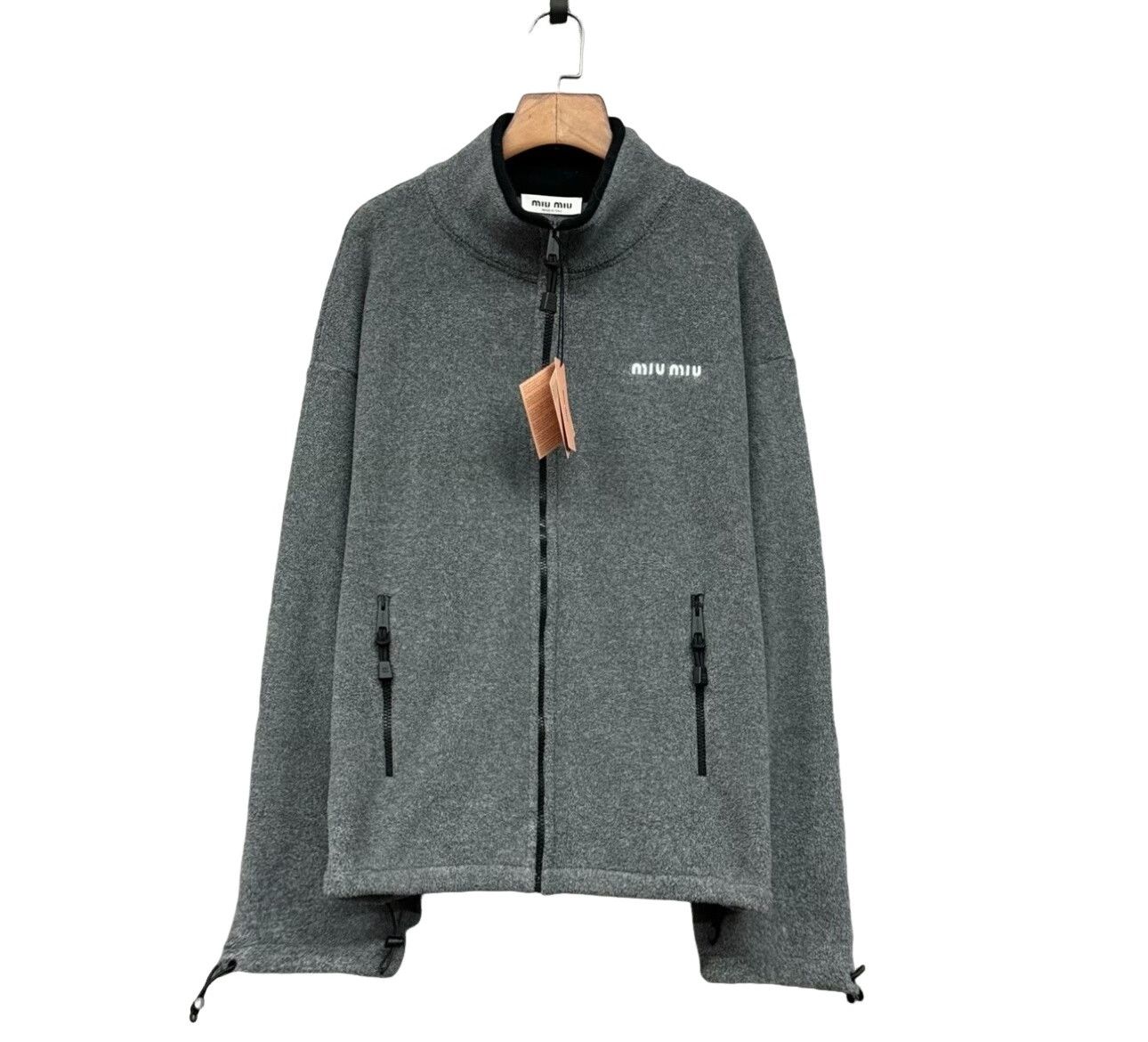 Miu Miu Miu Miu Embroidered Logo Fleece Jacket S Size US S / EU 44-46 / 1 - 1 Thumbnail