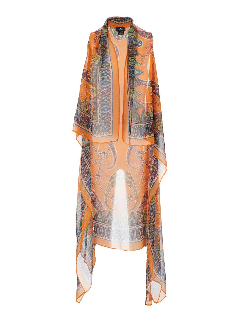 Etro Printed Gilet 'PRINTED GILET' with Orange Silk Details for Men Size ONE SIZE - 1 Thumbnail