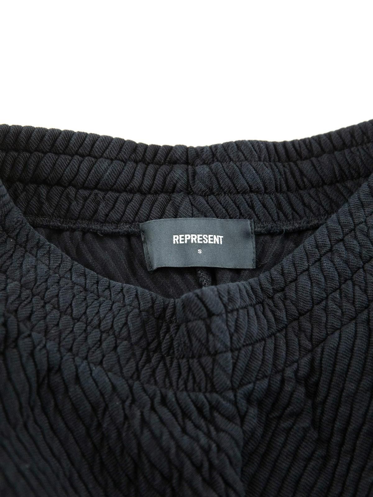 Represent Clo. Represent Mens Black Ottoman Shorts Small Black Size US 30 / EU 46 - 2 Thumbnail