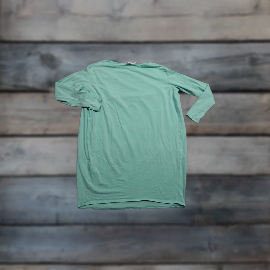 Lululemon Lululemon T-Shirt Dress Womens 6 Green Jersey 3/4 Sleeve Boat Neck Short Dress Casual Size M / US 6-8 / IT 42-44 - 1 Thumbnail