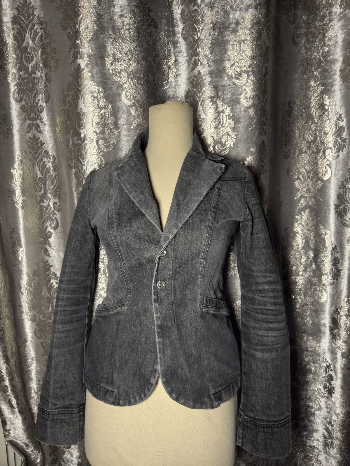 Diesel × Vintage grey vintage diesel blazer washed style jacket Size M / US 6-8 / IT 42-44 - 2 Thumbnail