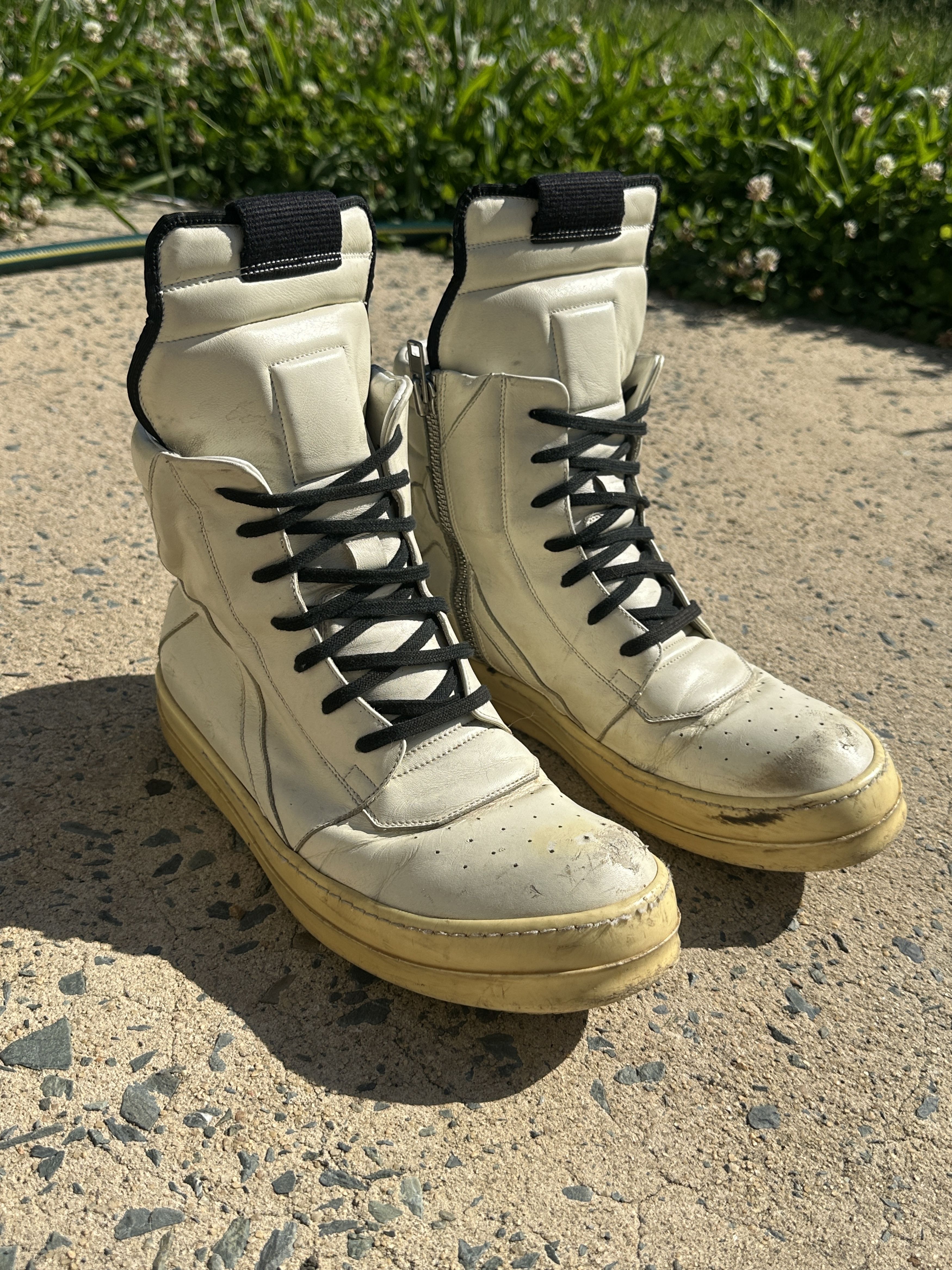 Rick Owens Rick Owens Geobasket Dust Milk EU43 | Grailed
