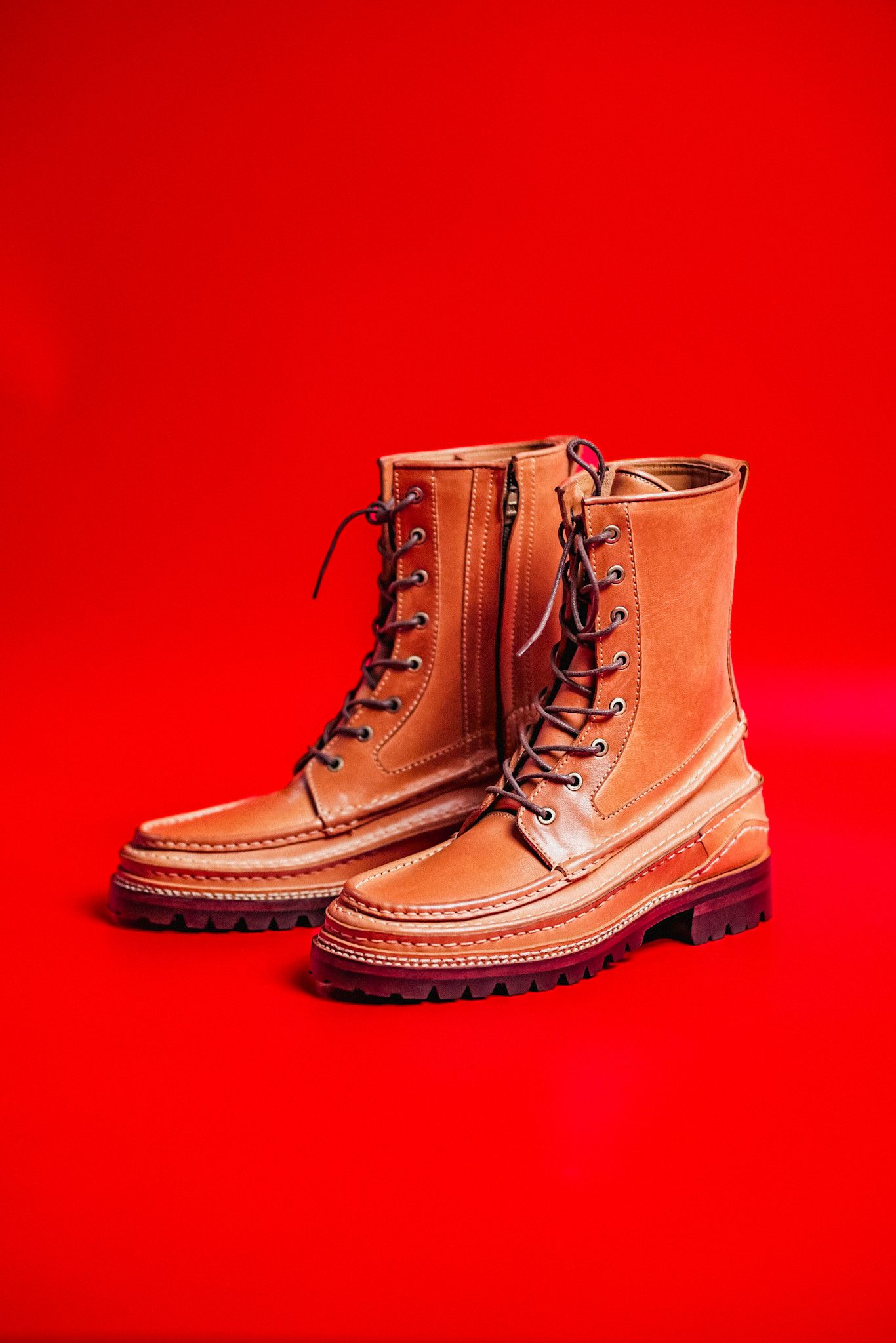 Grizzly Boots Custom Maryam Horsehide Natural Leather