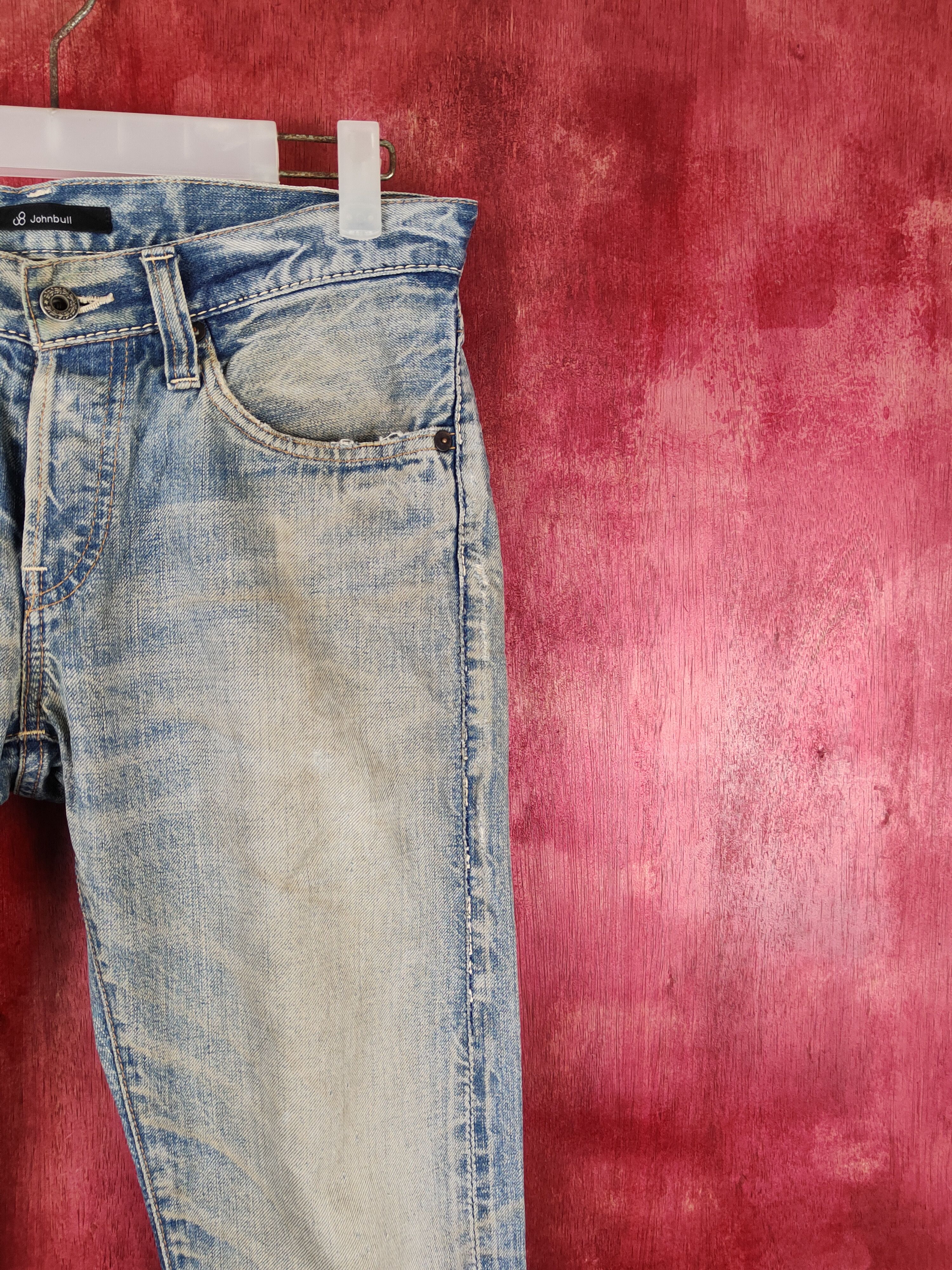 Johnbull John Bull Blue Faded Distressed Ripped Jeans #S1698DL Size US 30 / EU 46 - 6 Thumbnail