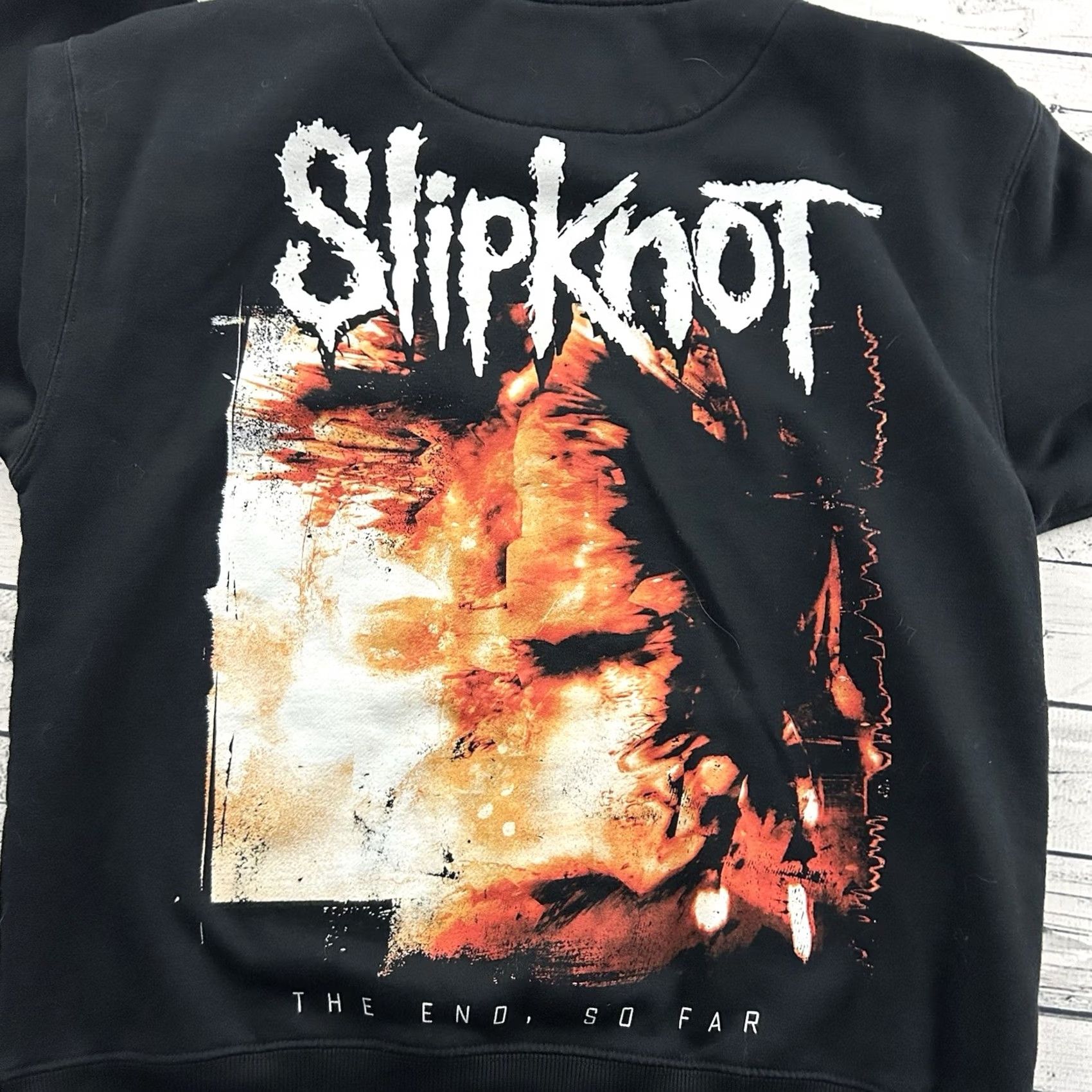Vintage Slipknot The End So Far Pullover Hoodie Sweatshirt Men's M Black Size US M / EU 48-50 / 2 - 7 Thumbnail
