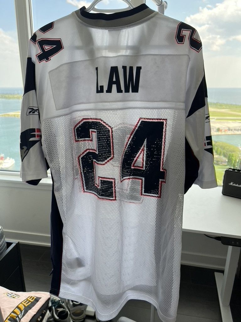 NFL × Reebok Vintage Ty Law Patriots Jersey Size US XL / EU 56 / 4 - 4 Thumbnail