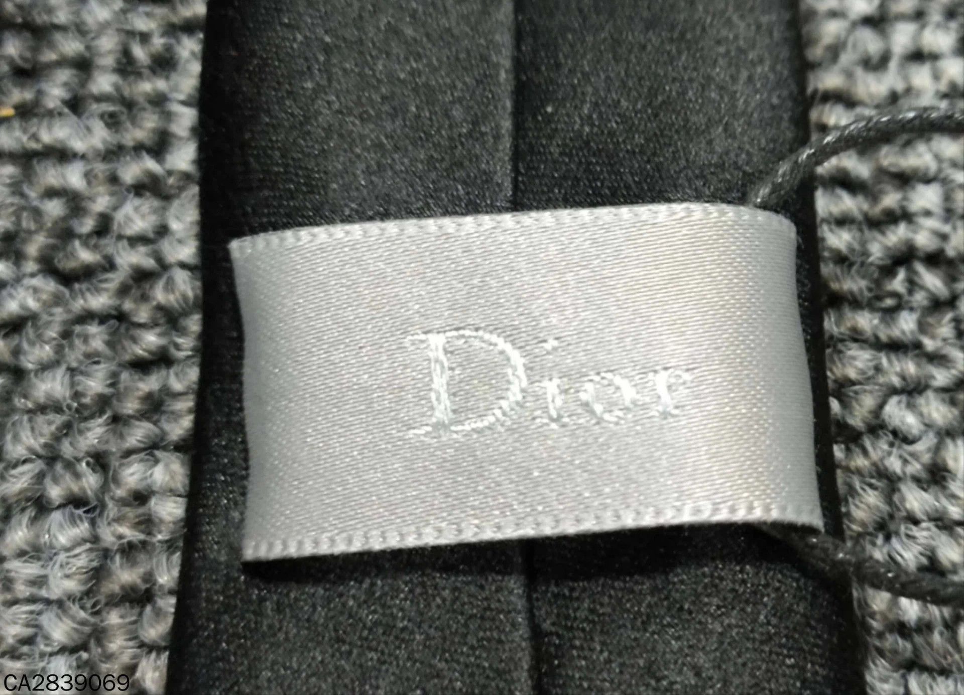 Dior Dior black silk tie 99new Size ONE SIZE - 4 Thumbnail