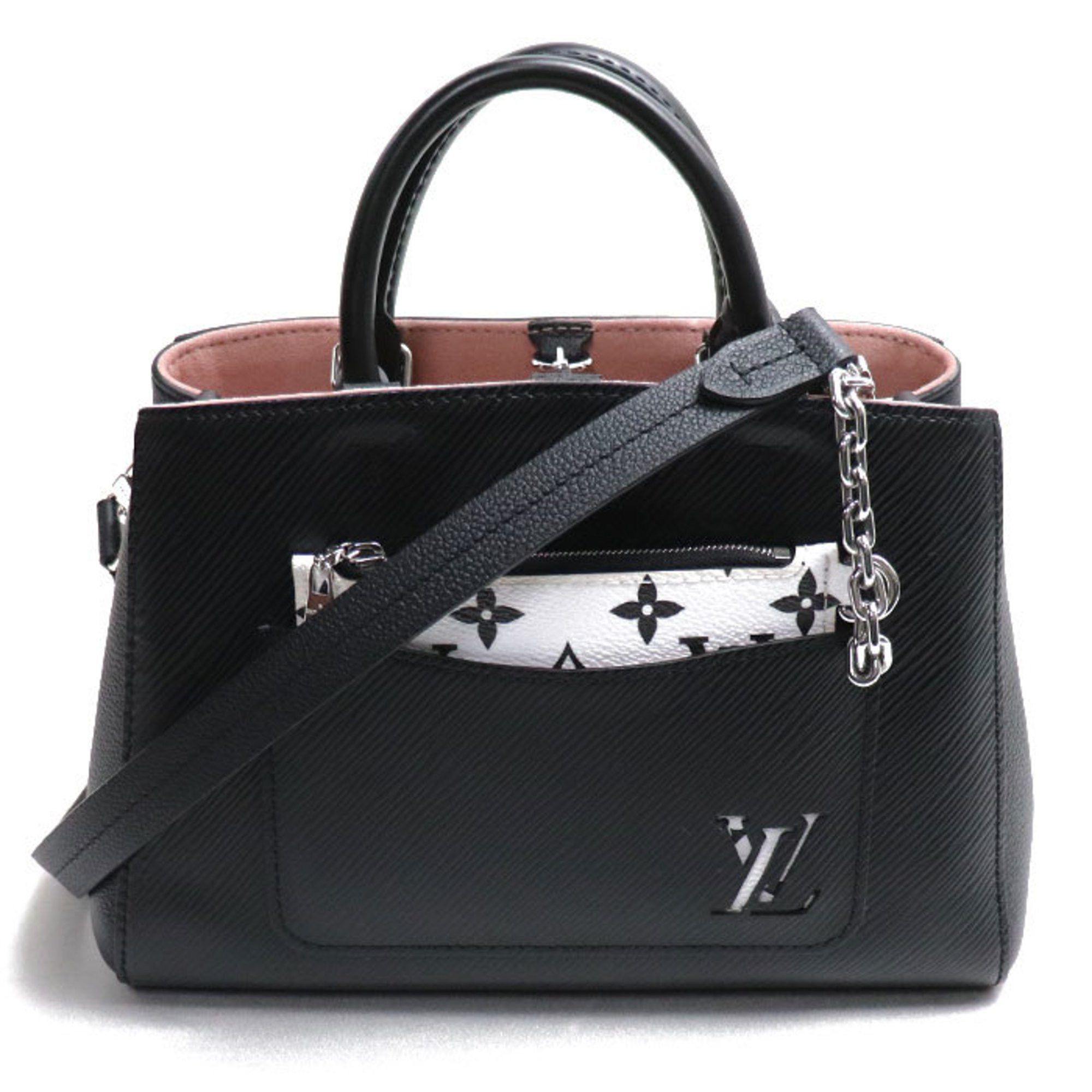 image of Louis Vuitton Marel Tote Bb 2Way Shoulder Bag Epi Noir M59952 Women's