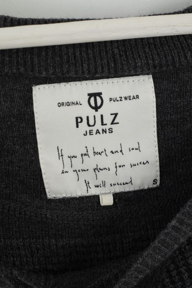 Vintage PULZ Jeans Womens S Jumper Grey Tunic 0478 Size S / US 4 / IT 40 - 4 Thumbnail