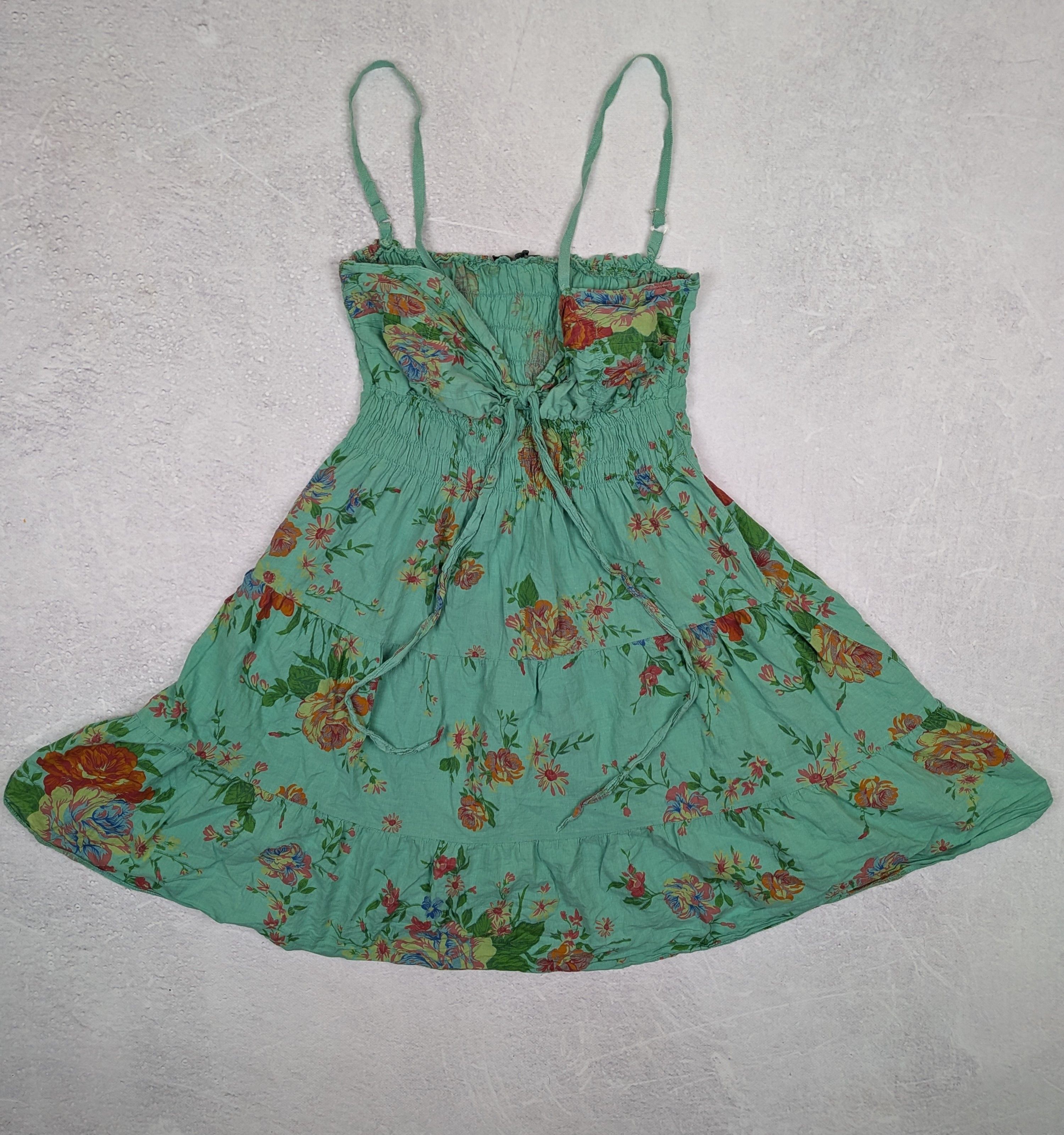 Other Italian Smocked Floral Sundress M Y2K Cottagecore Midi Dress Size M / US 6-8 / IT 42-44 - 1 Thumbnail