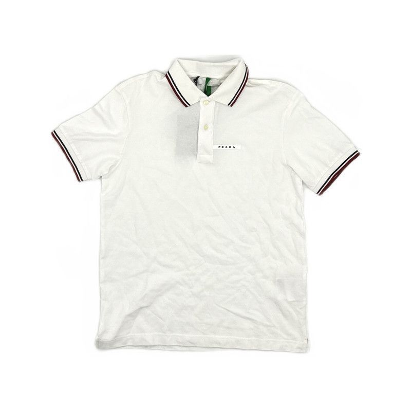 Prada PRADA Striped Letter Short Sleeve Polo Shirt-2506 Size US S / EU 44-46 / 1 - 6 Thumbnail