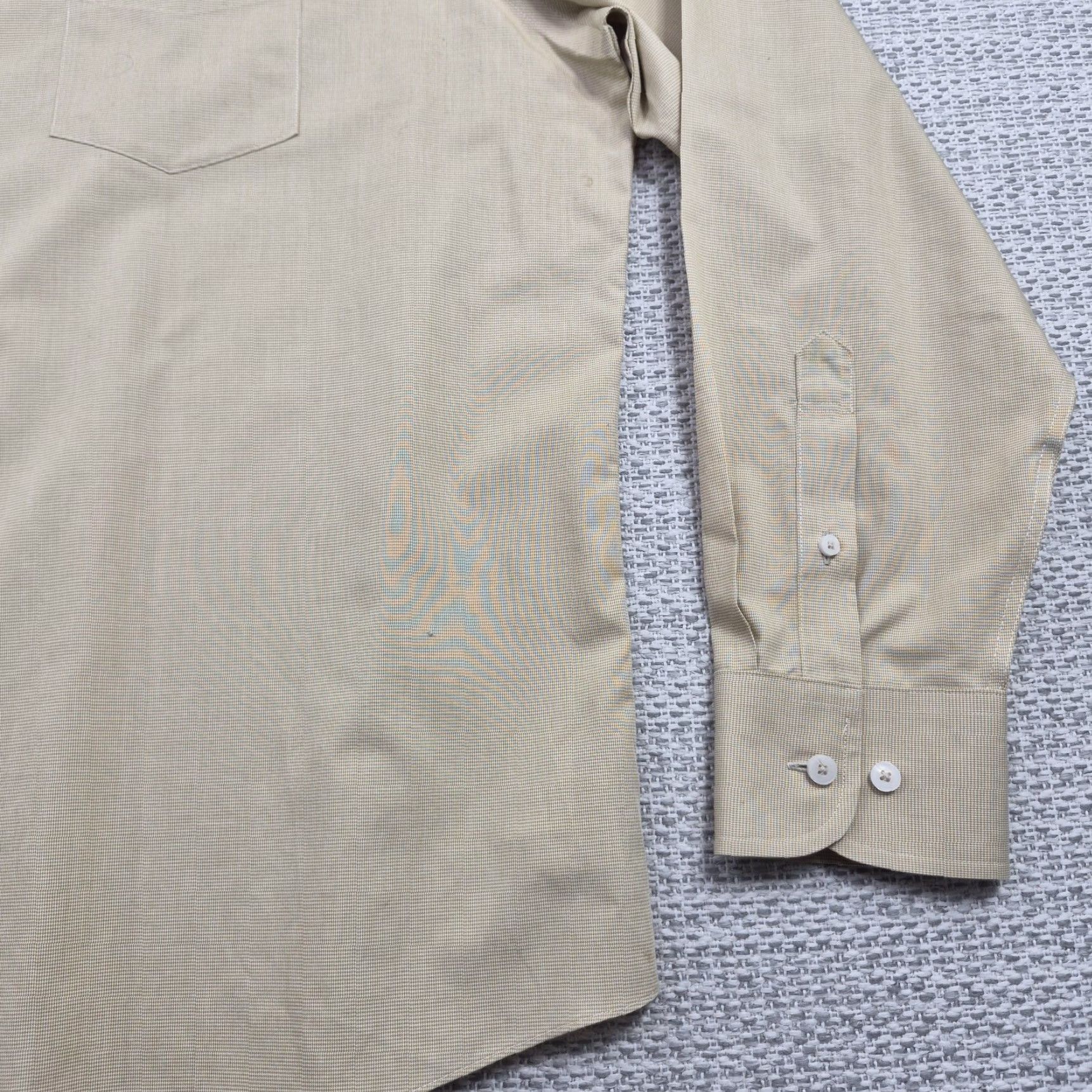 UNTUCKit UNTUCKit Button Up Shirt Mens 3XL Beige Check Long Sleeve Wrinkle Free Size US XXL / EU 58 / 5 - 2 Thumbnail