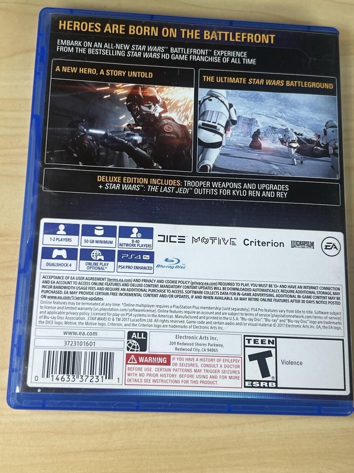 Other Star Wars Battlefront II: Elite Trooper Deluxe PlayStation Size ONE SIZE - 9 Thumbnail