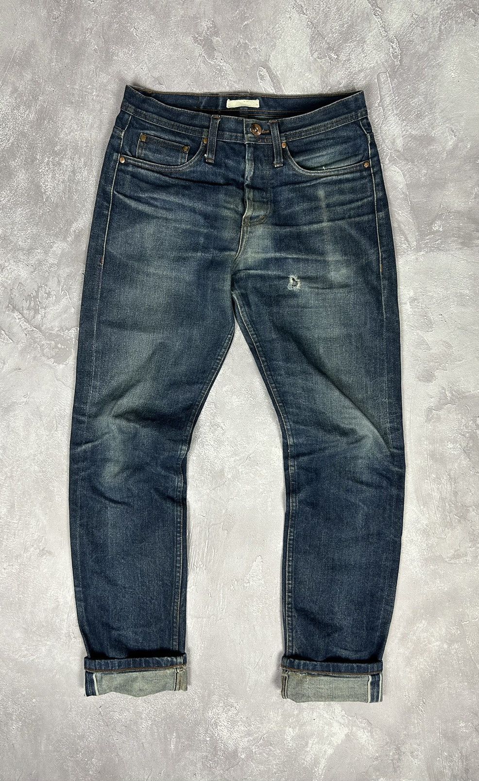 The Unbranded Brand × Vintage The Unbranded Brand UB201 14.5oz Selvedge Faded Jeans Size US 30 / EU 46 - 1 Thumbnail