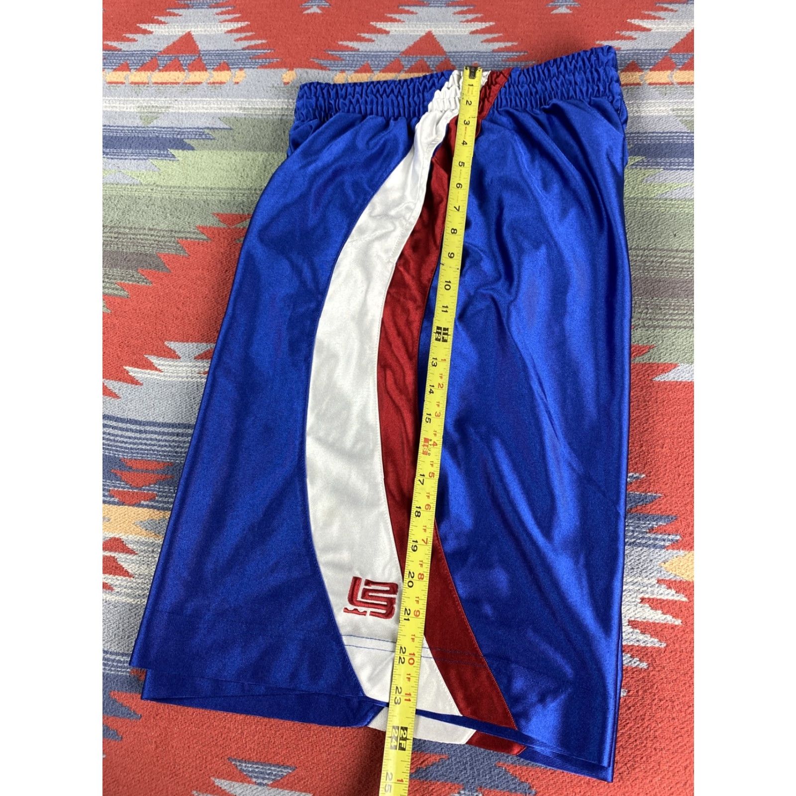 Nike Nike Basketball Shorts Lebron James sz M Blue & Red Size US 31 - 5 Thumbnail