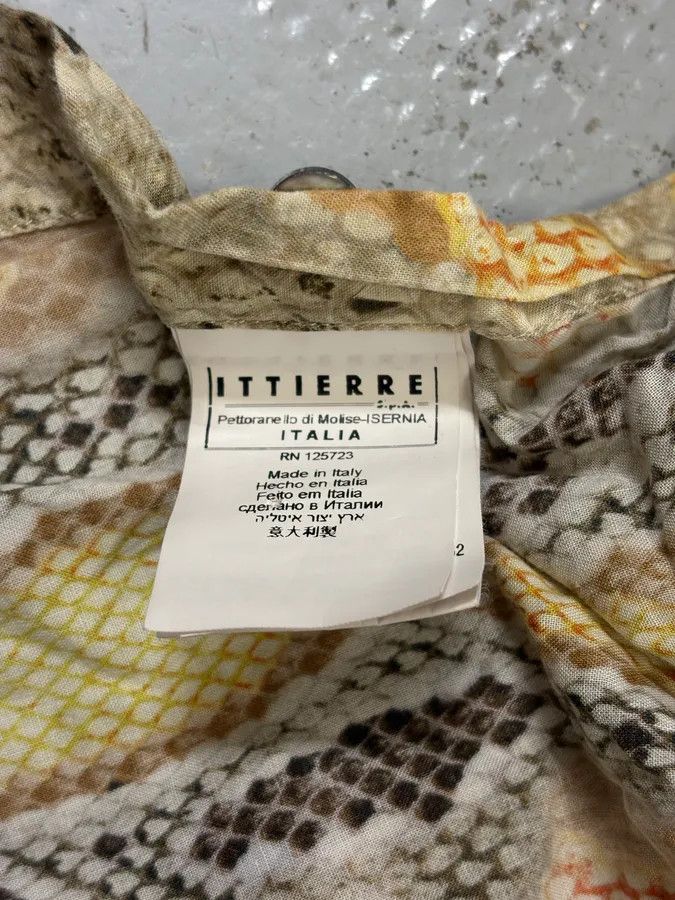 John Galliano SS2012 John Galliano Yellow Python Snake Print Silk Shirt Size US S / EU 44-46 / 1 - 12 Thumbnail