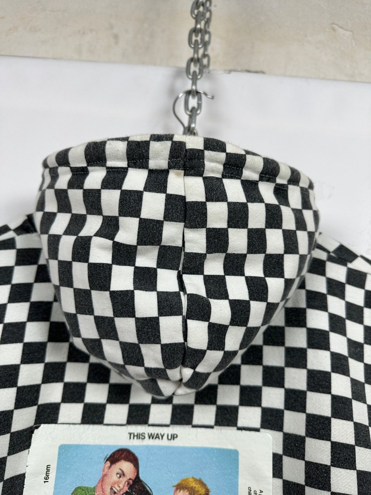 Vintage Childish Checkered Oversized Skateboard Hoodie Size US L / EU 52-54 / 3 - 21 Thumbnail
