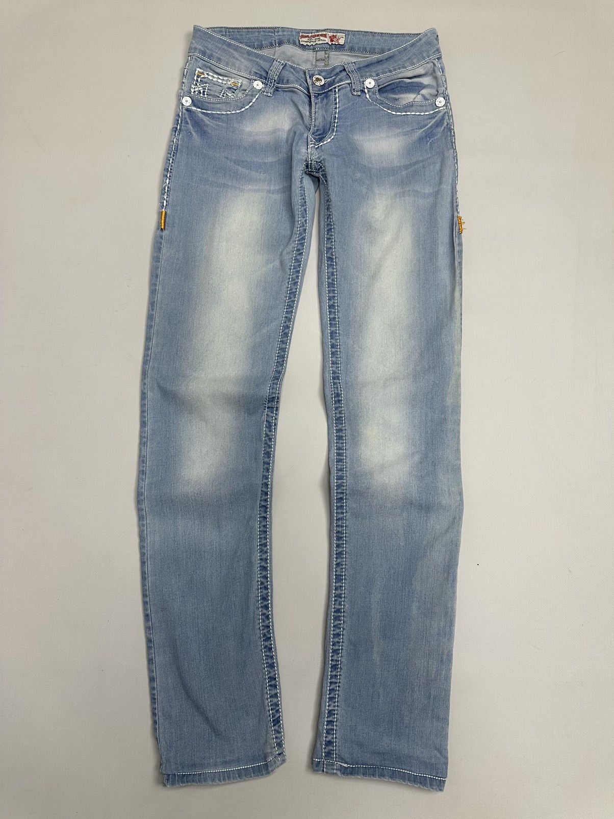 True Religion Vintage True Religion Slim Pants Distressed Y2k Japanese GOA Size 27" / US 4 / IT 40 - 5 Thumbnail