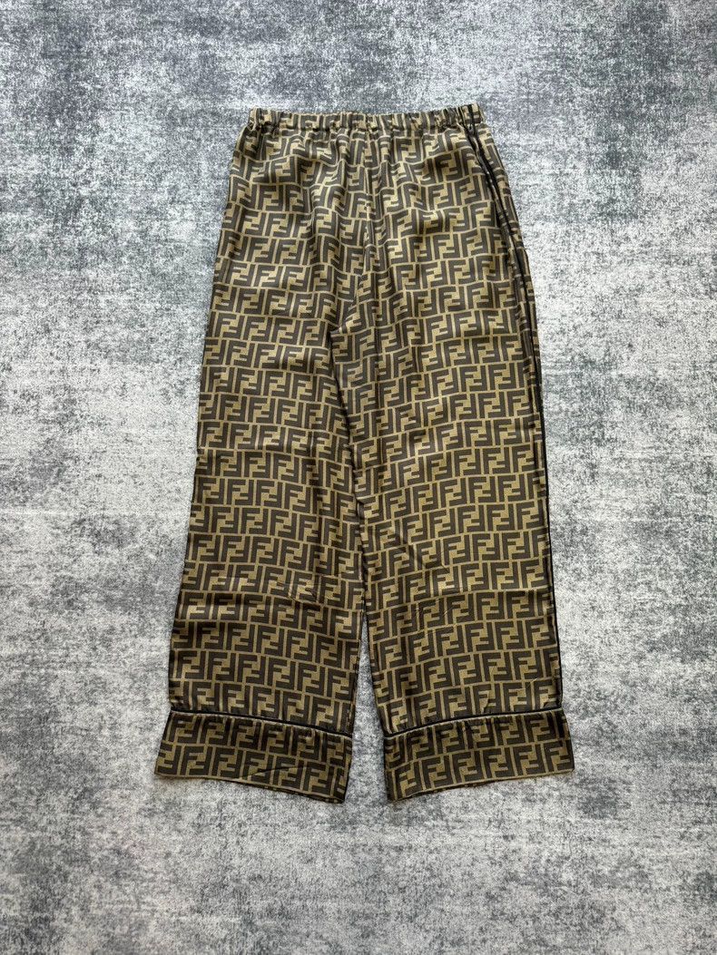 Fendi Fendi Silk Wide Leg Pajama Pants Size US 38 / EU 54 - 2 Thumbnail