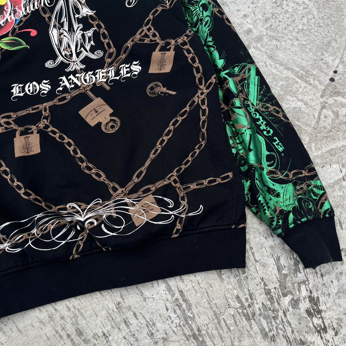 Christian Audigier Christian Audigier Tatoo Reversible Zip Hoodie Size US L / EU 52-54 / 3 - 7 Thumbnail