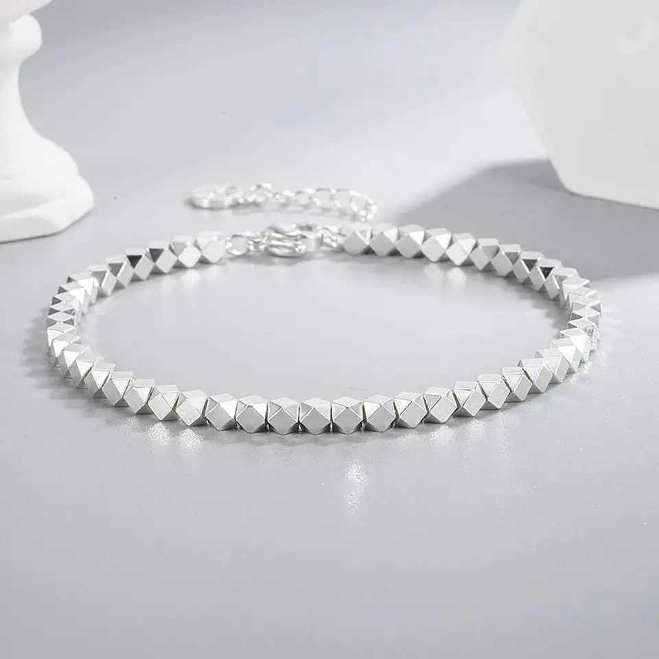 Other Silver Shiny Irregular Ball Hand Bracelets Size ONE SIZE - 1 Thumbnail