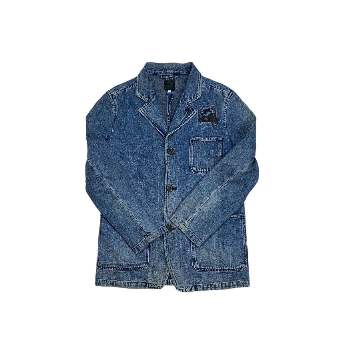 Full Count & Co. Fullcount Distressed Patchwork Coverall Denim Jacket Size US M / EU 48-50 / 2 - 3 Thumbnail