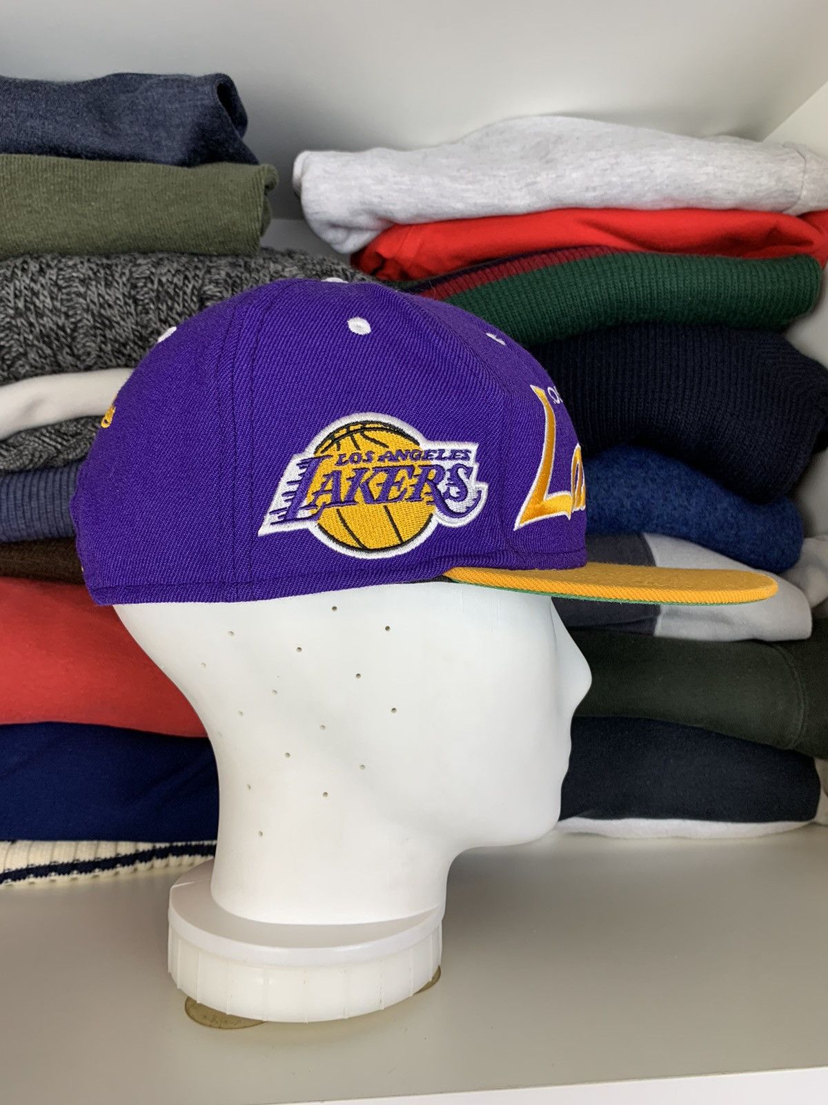 NBA Mitchell & Ness Los Angeles Lakers Cap Hat Size ONE SIZE - 12 Thumbnail